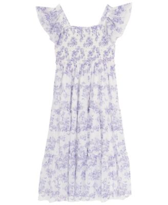 Girls 2T-6X Toile Power Mesh Dress