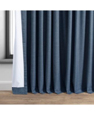 Extra Wide Performance Linen Hotel Blackout Curtain