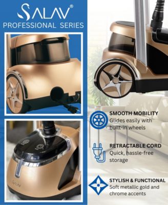 Limited Edition Pro Series Dual Bar Luxe Garment Steamer with Foot Pedals and Retractable Cord