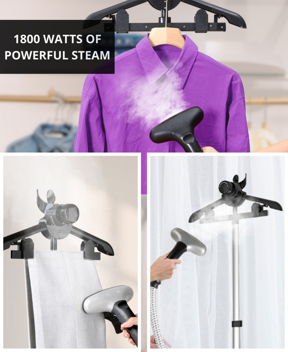 True & Tidy Industrial Grade 68.9" Garment Steamer
