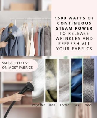 Smart Auto Off Upright Garment Steamer with Wheels and Descaler Maintenance Packet