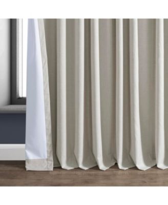 Extra Wide Performance Linen Hotel Blackout Curtain