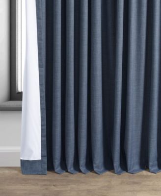 Extra Wide Performance Linen Hotel Blackout Curtain