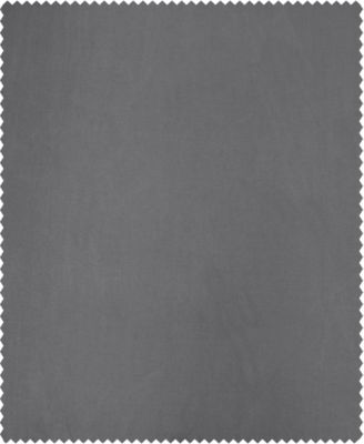 Ruched Solid Faux Silk Taffeta Room Darkening Curtain