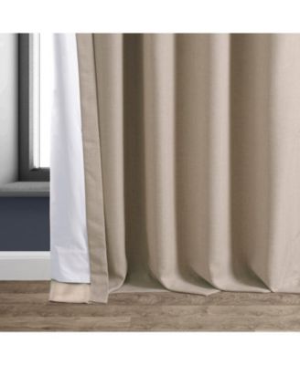 Faux Linen Hotel Blackout Curtain