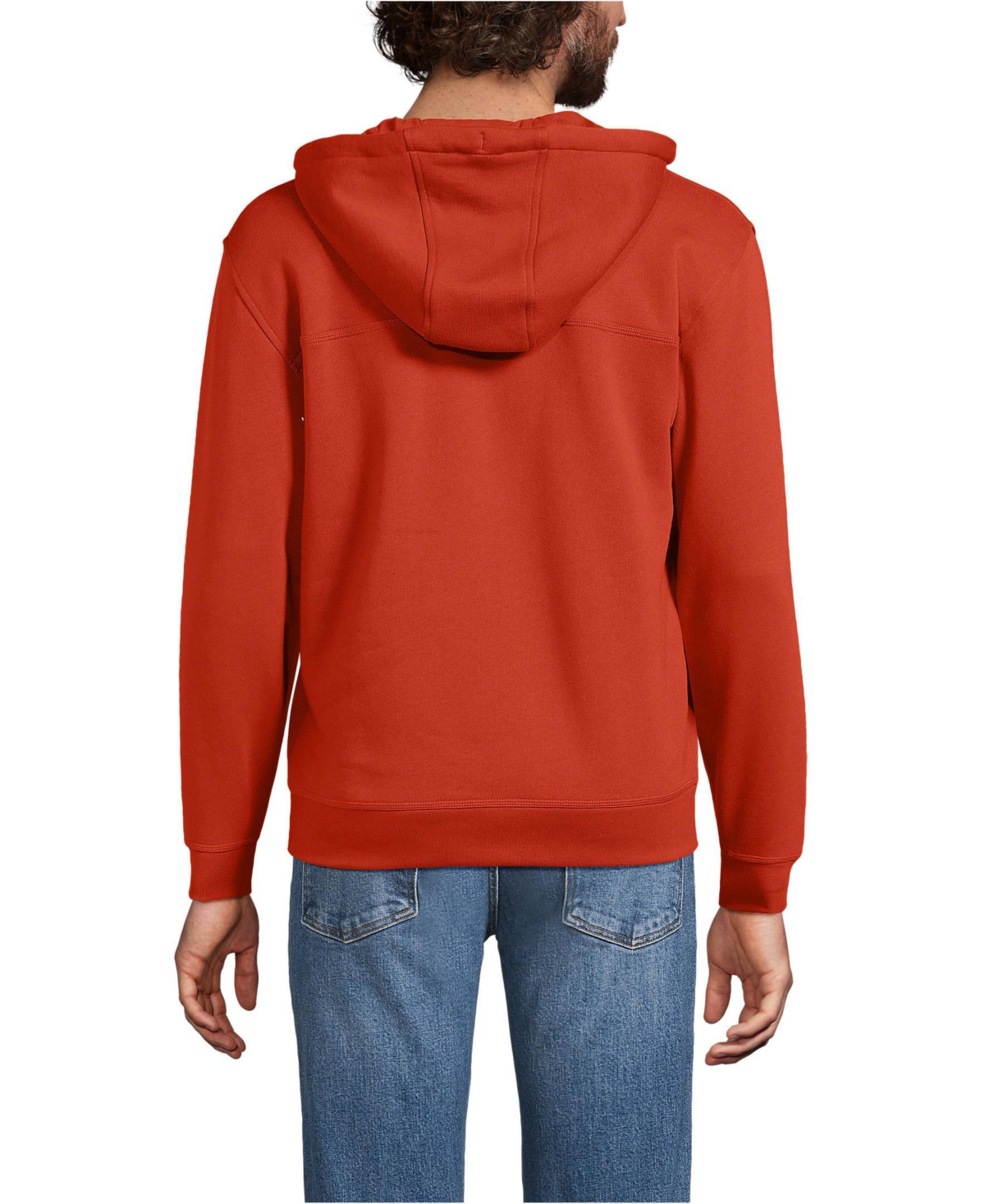 Lands' End Men's Long Sleeve RainDefense Serious Sweats Full Zip Hoodie