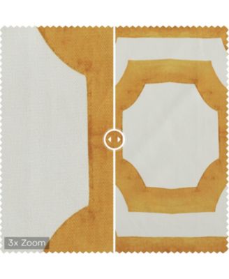 Geometric Printed Cotton Room Darkening Curtain