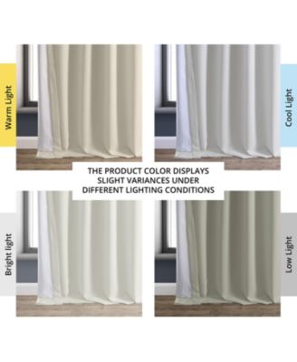 Faux Linen Hotel Blackout Curtain