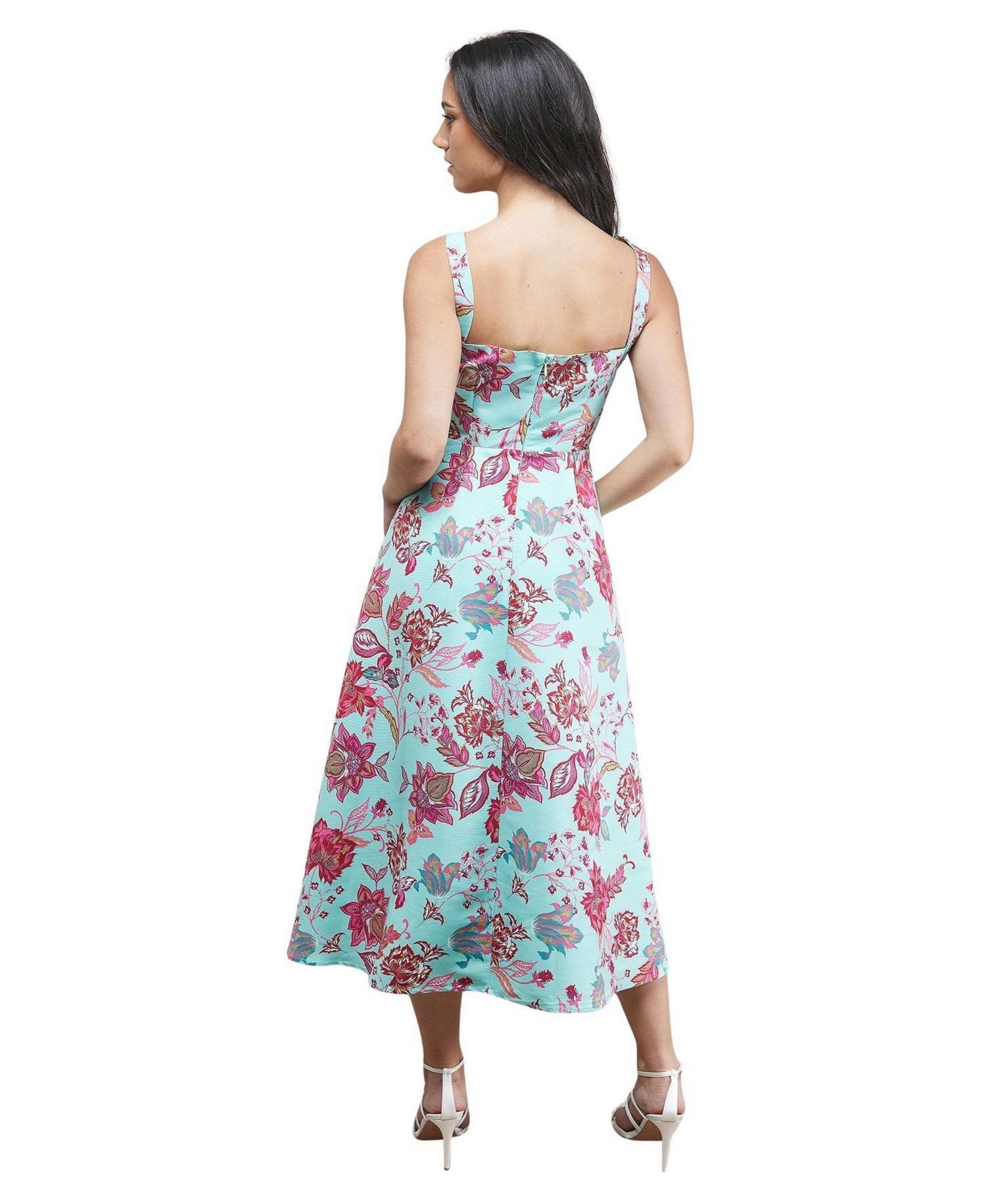 Women's Strappy Midi Prom Dress