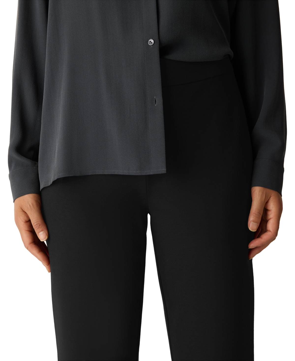 Eileen Fisher Women's Straight-Fit Ankle Leg Pants, Regular and Plus