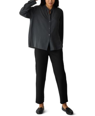 Eileen Fisher - Women's Straight-Fit Ankle Leg Pants, Regular and Plus