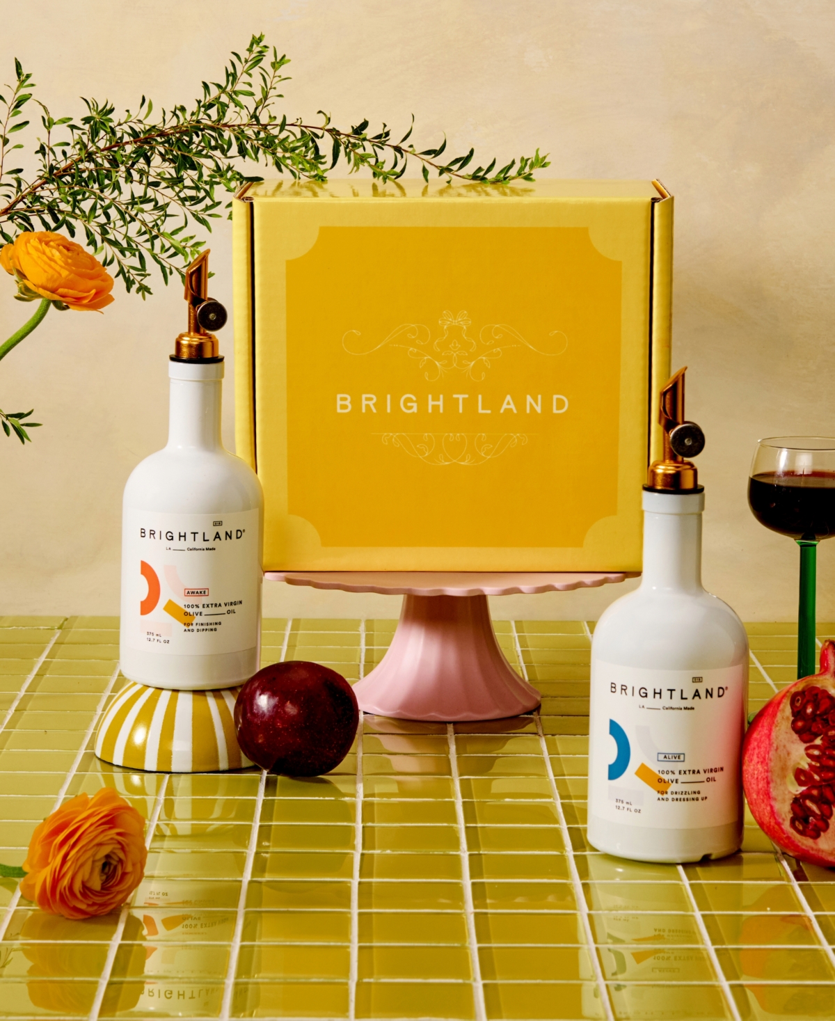 Brightland Duo Extra Virgin Olive Oil 4-Pc. Gift Set