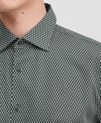 Men's Modern-Fit Solid Poplin Dress Shirt