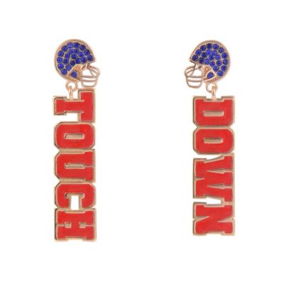 Touch Down Football Earrings
