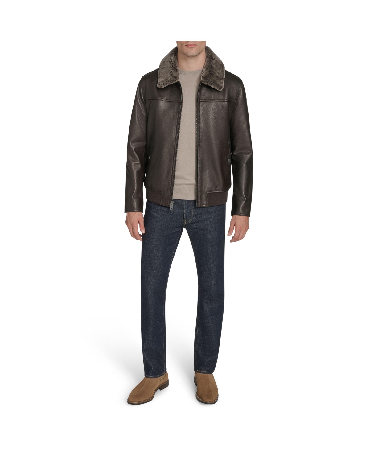 Andrew Marc Black Label Men's Hedland Leather Jacket