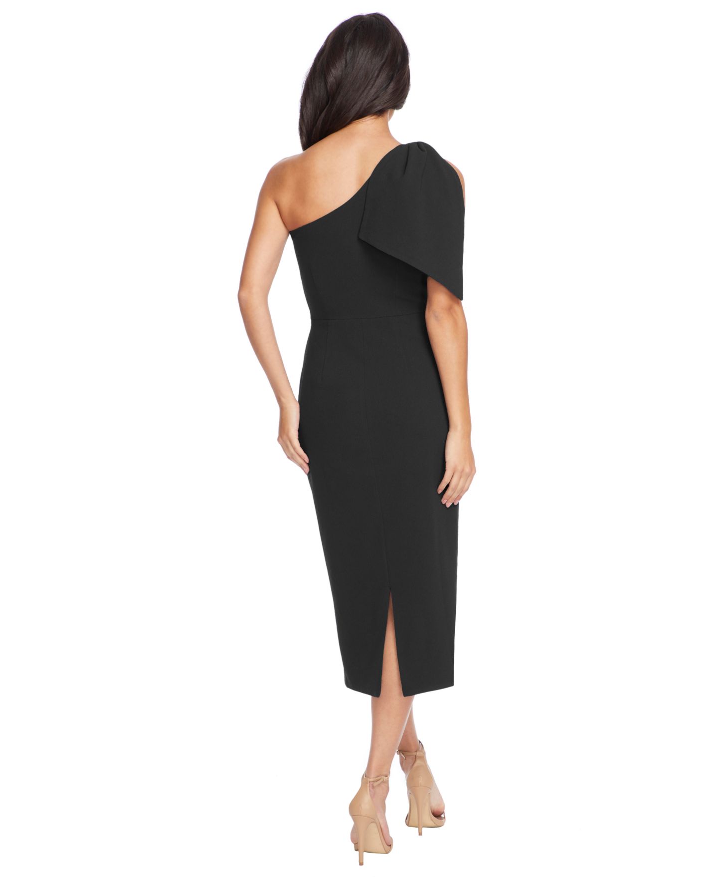 Женское платье Dress the Population Tiffany Asymmetrical Midi, цвет: Чёрный — фото 3