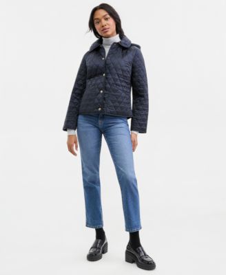 Women's Short Hooded Quilted Coat
