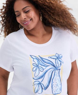 Plus Size Perfect Graphic T-Shirt, Macy's Exclusive