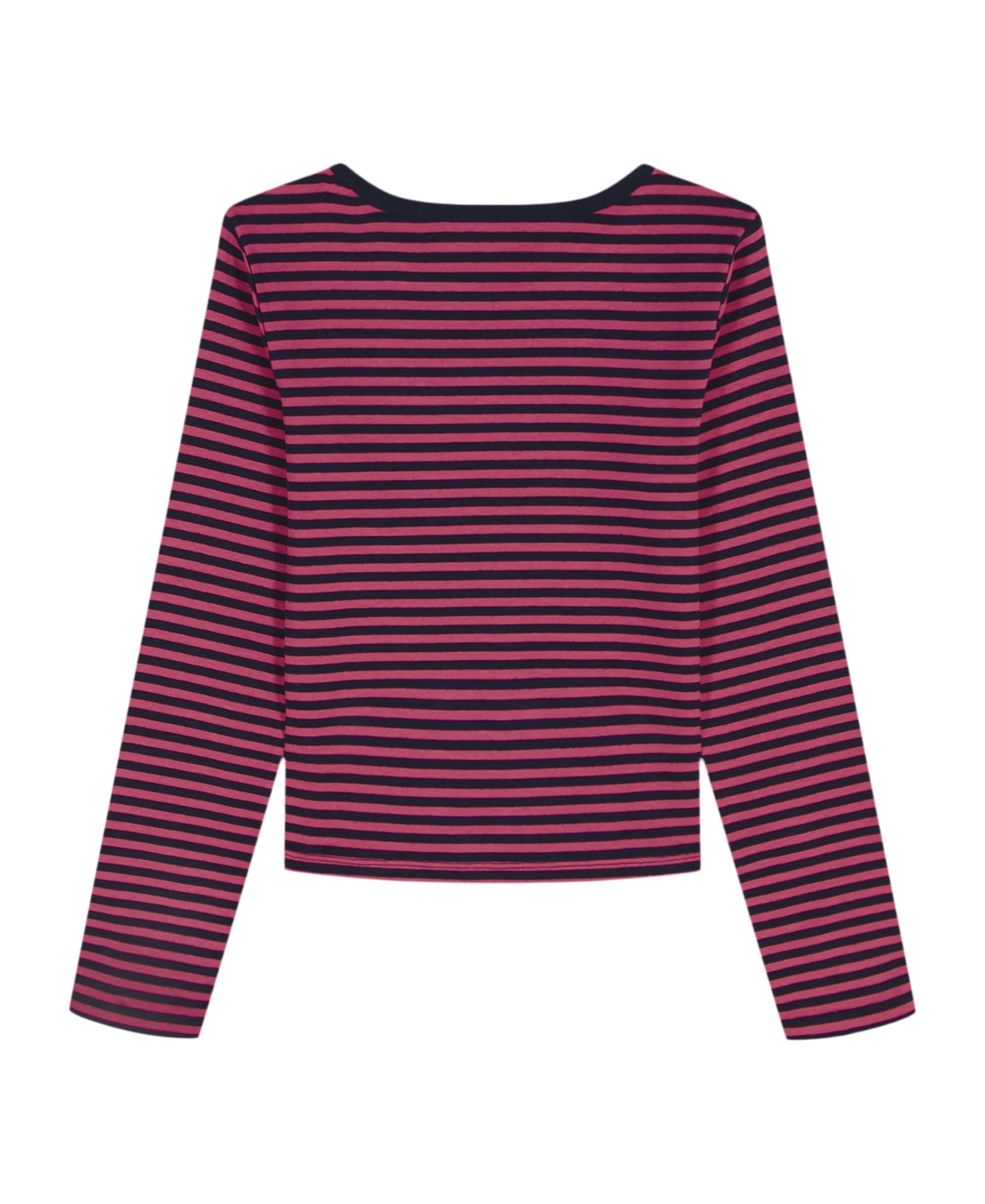 Tommy Hilfiger Girls 7-16 Feeder Stripe Rib Long-sleeve T-shirt In Pink
