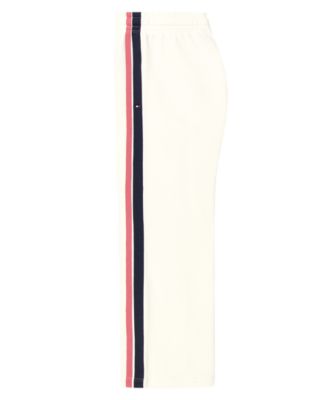 Girls 7-16 Fleece Wide Leg Side Stripes Pants