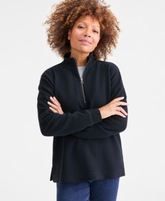 Petite Mock-Neck Sweatshirt, Macy's Exclusive