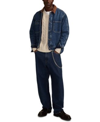 Men's Button-Front Denim Jacket