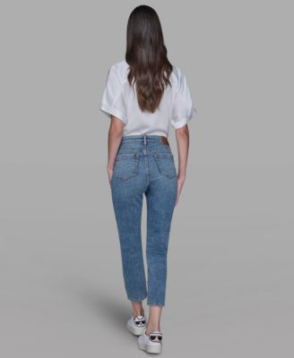 Women's Embellished Mid Rise Ankle Jeans