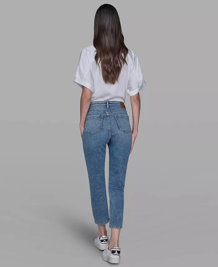 Women's Embellished Mid Rise Ankle Jeans - thumbnail 6