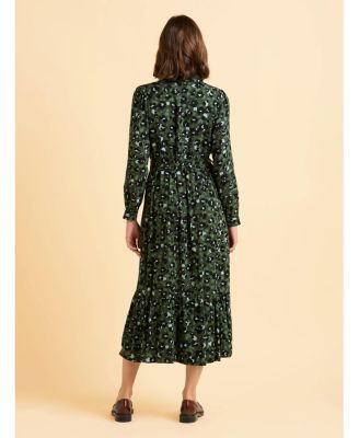 Women's Luna Long Sleeve Button Midi Dress