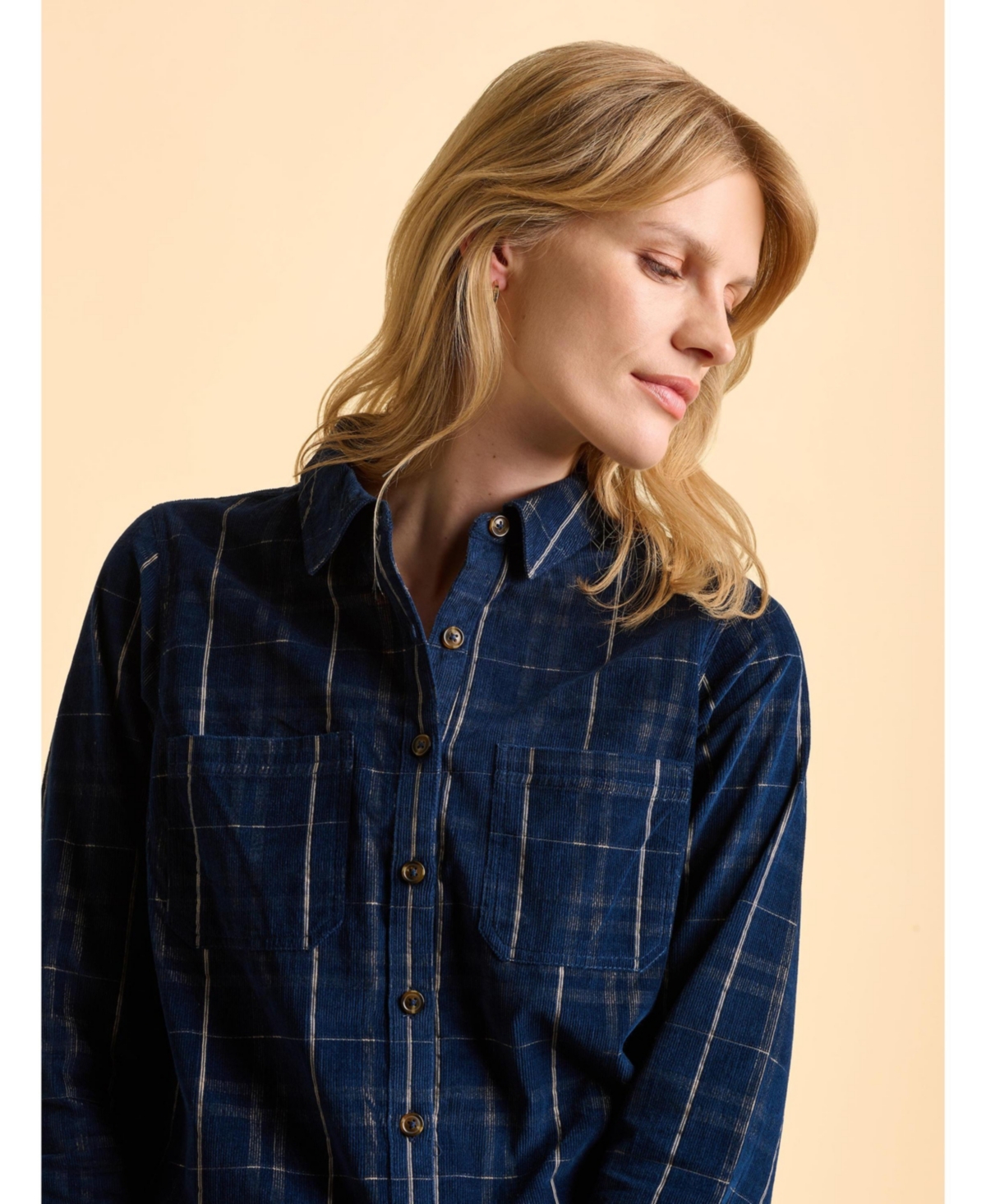 Brakeburn Women's Frances Long Sleeve Checked Shirt