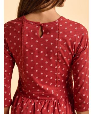 Women's Freya 3/4 Sleeve Embroidered Midi Dress