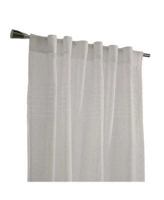 Commonwealth Lindsey Back Tab Curtain Panel - 52"x84", White