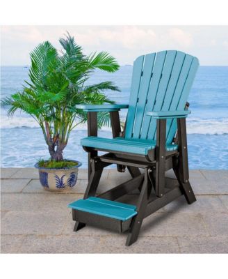 Fan Back Balcony Glider Made in the USA- Aruba