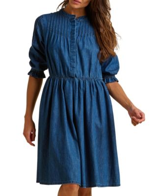 Women's Icylyn 3/4 Sleeve Round Neck Midi Dress