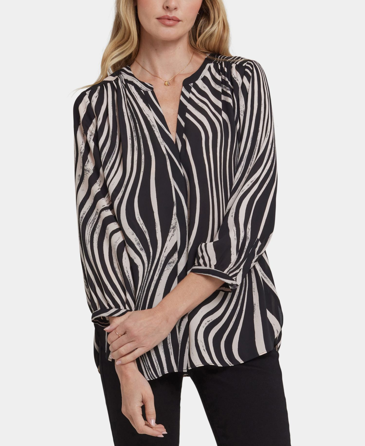 Women's Pintuck Blouse Top
