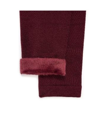 Women's Fur Lined Leggings, Black