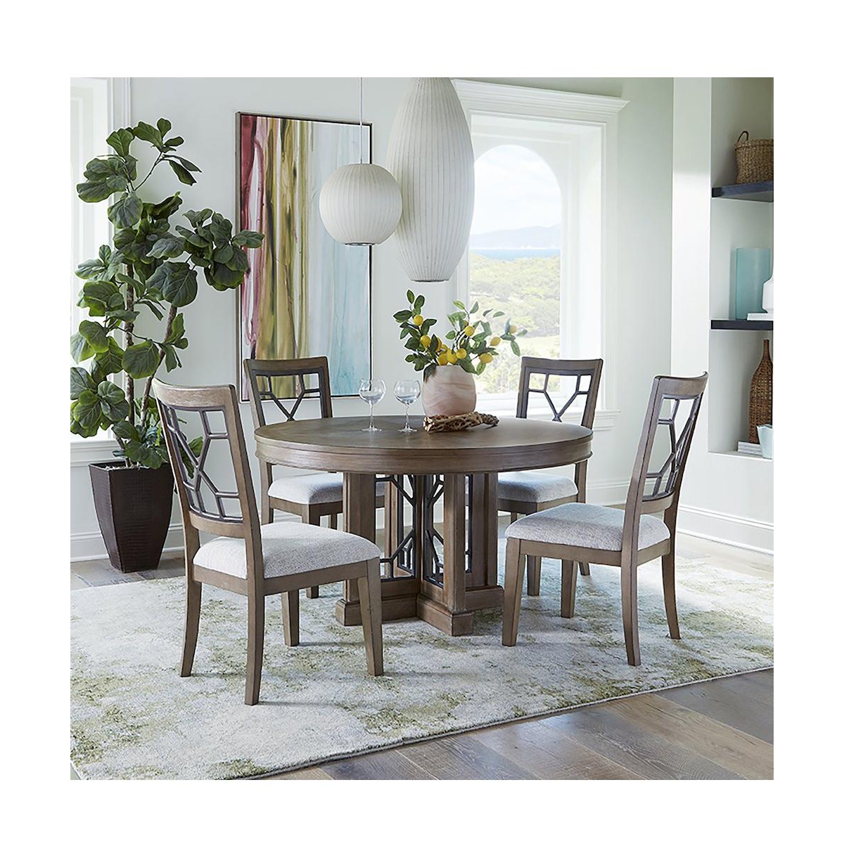 Parker House Furniture Sundance Dining - Sandstone Grid Dining Chair Two Pack
