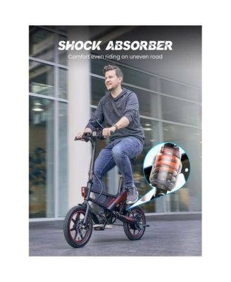 14" Folding Electric Bike for Adults: 700W Peak Motor, 36V/10AH Battery, 18.6MPH Commuter City Ebike