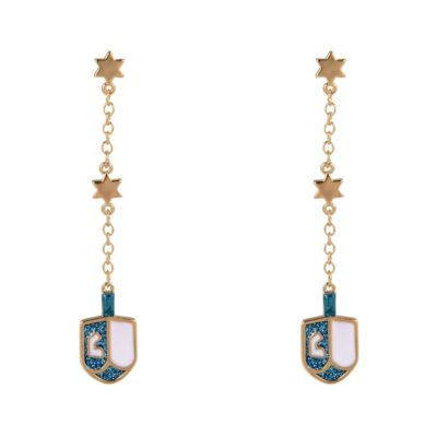 Linear Dreidel Earrings