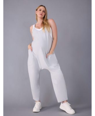 Women's Sleeveless Relaxed Fit Maternity Jumpsuit