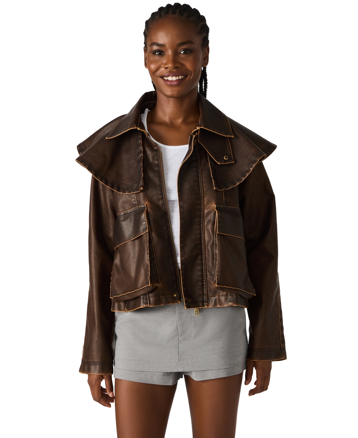 Steve Madden Women's Varvara Long-Sleeve Jacket