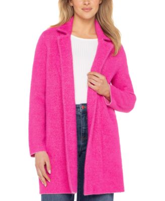 Liverpool Los Angeles - Women's Long-Sleeve Notch Collar Sweater Coat