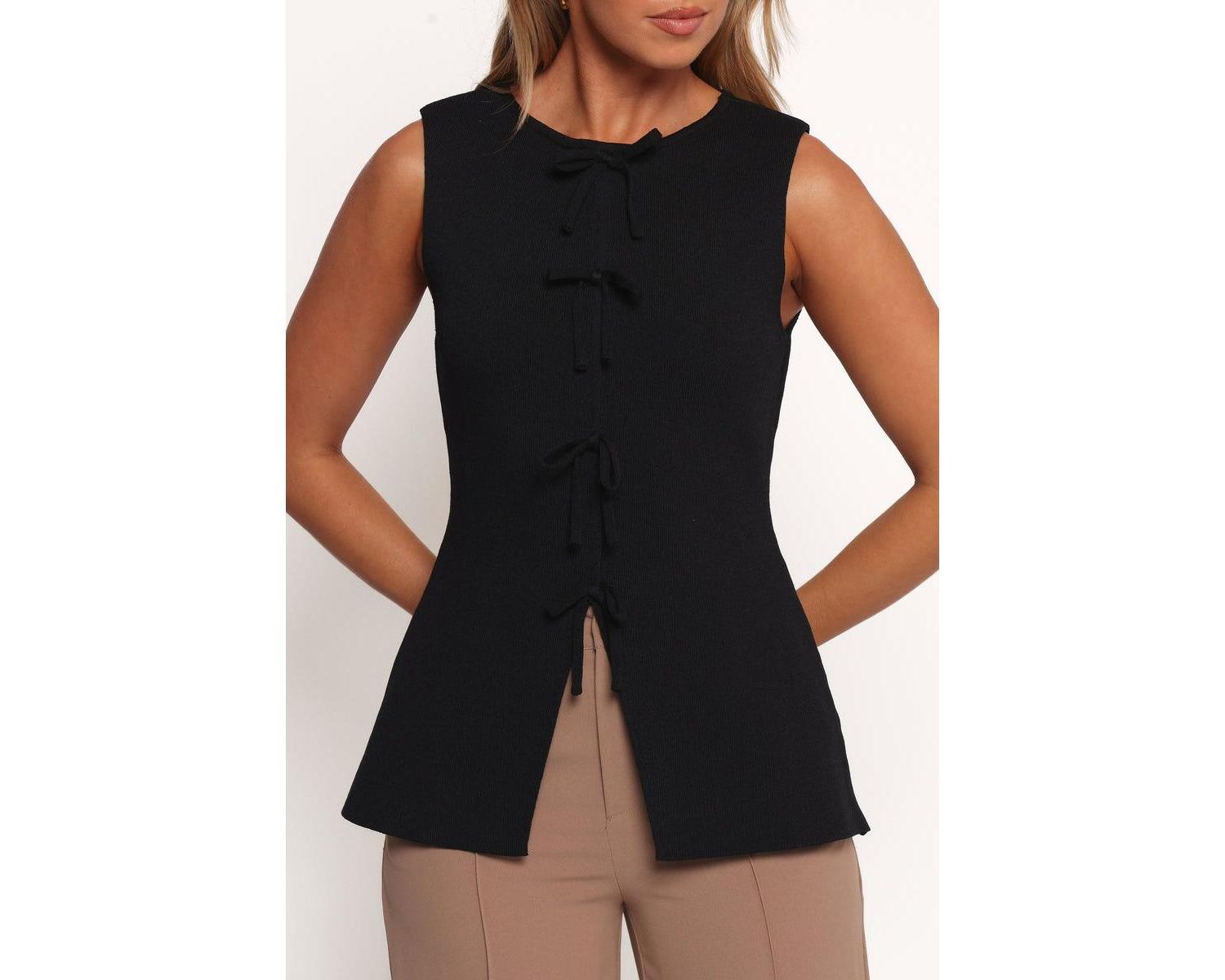 Women's Milani Bow Knitted Top