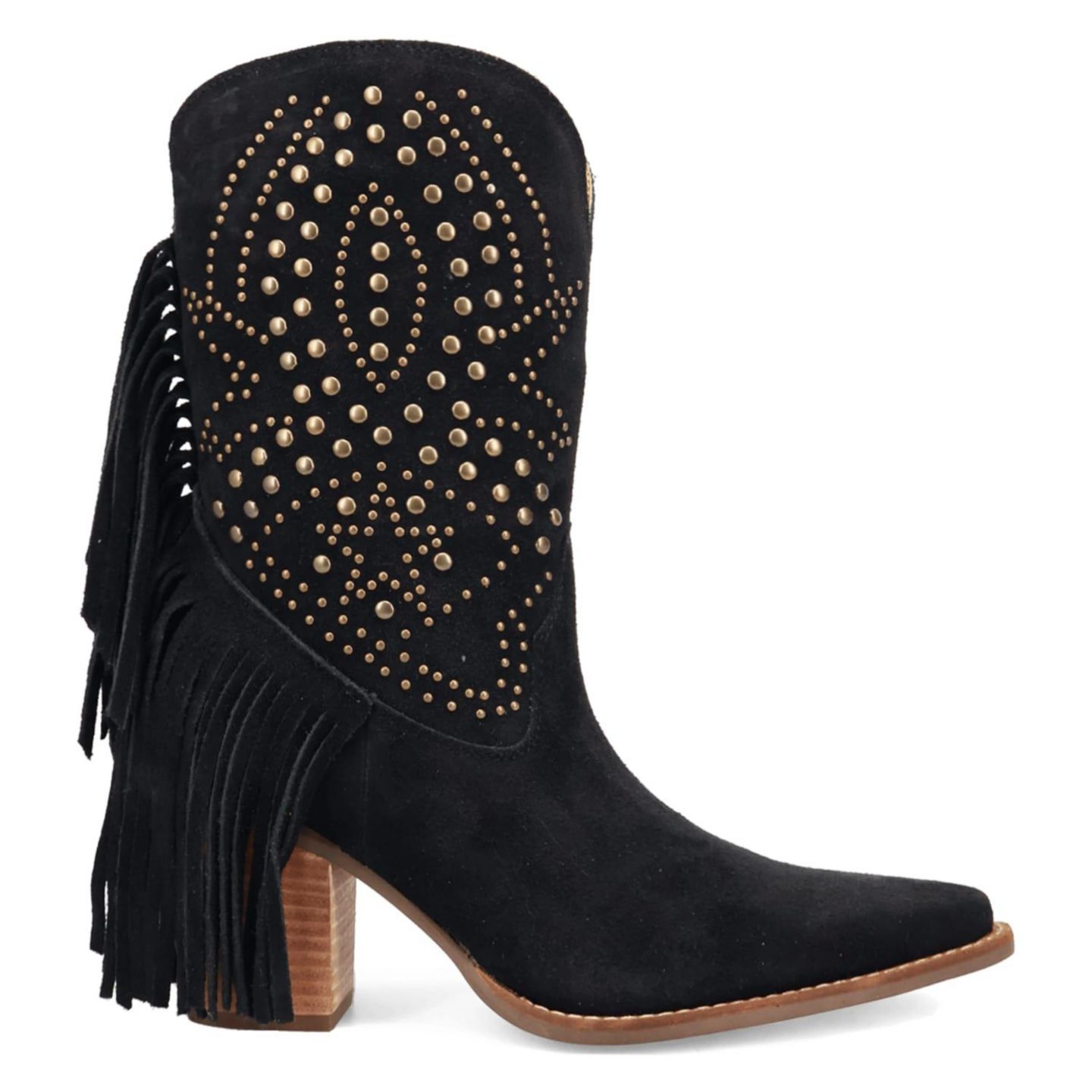 Dingo Women's Star Power Suede Leather Bootie, цвет: Чёрный — фото 2