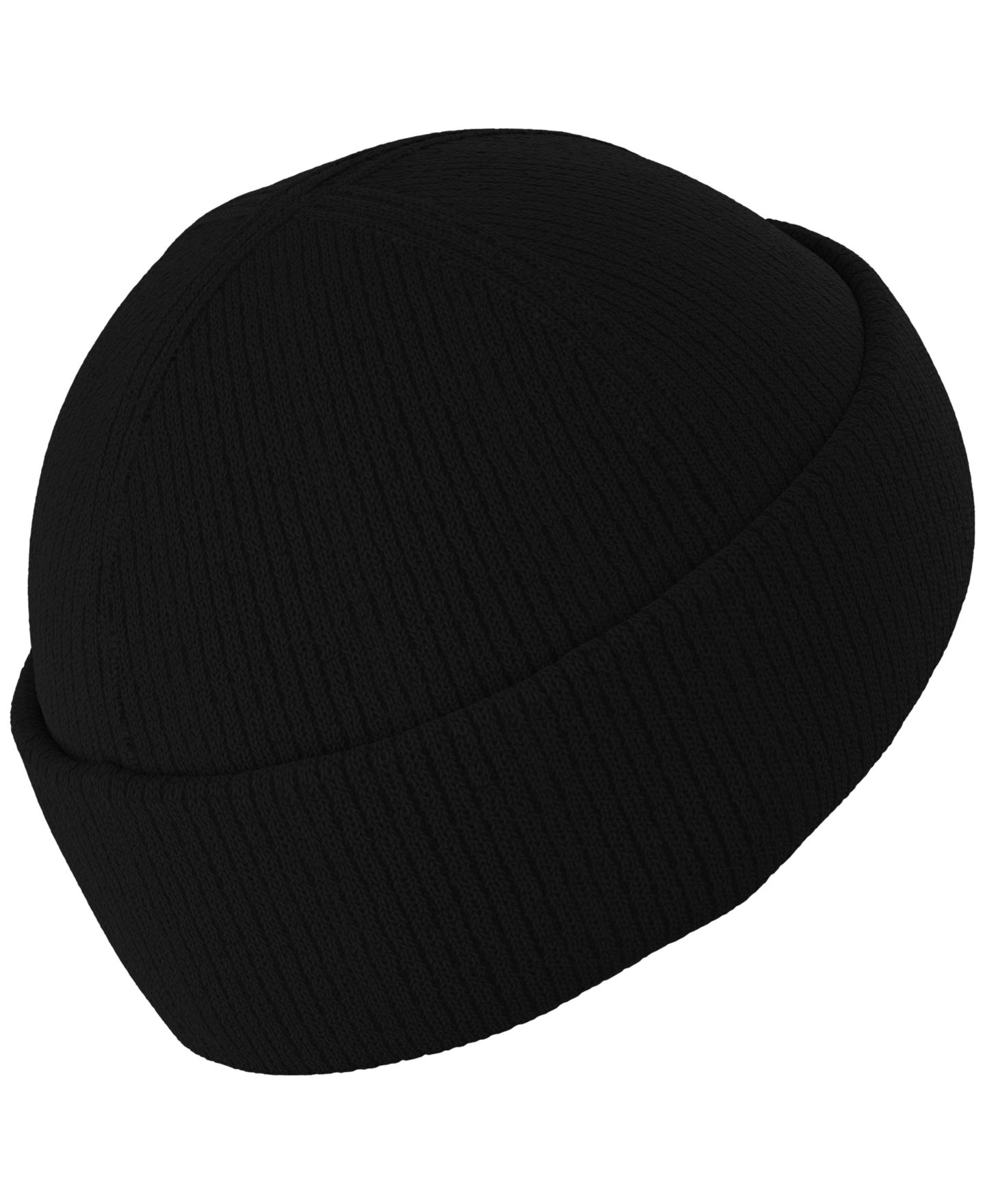 Мужская шапка adidas Premium Cuff Fold Beanie, цвет: Чёрный — фото 2