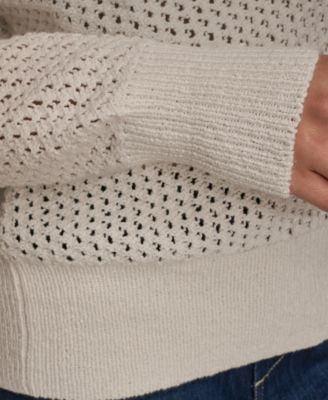 Women's Open Stitch Crewneck Sweater