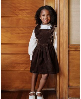 Baby Girls Organic Corduroy Ruffle Jumper