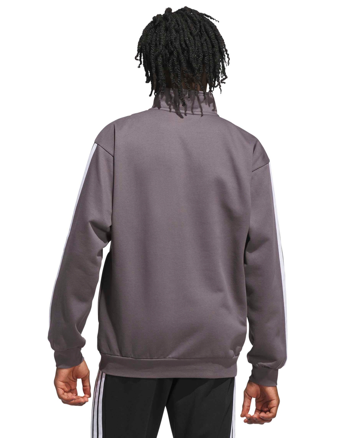 adidas Men's 3-Stripes Pull-On Sweatshirt