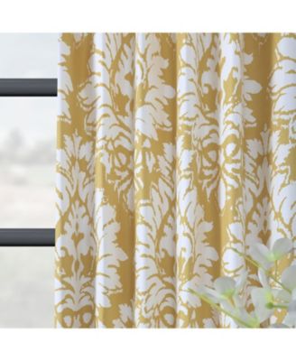 Floral Printed Cotton Room Darkening Curtain