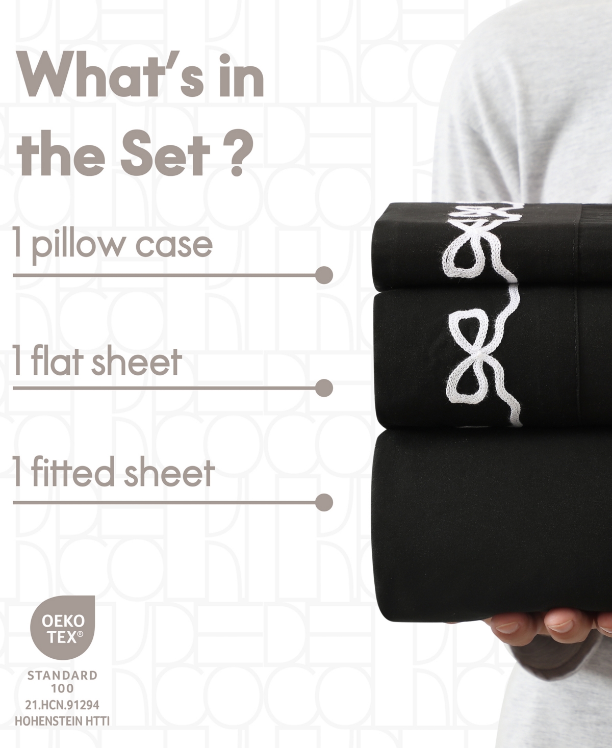 Elle Decor Embroidered 4-Pc. Sheet Set